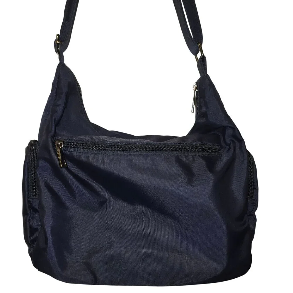 Vintage 90s Volganik Rock Multi Pocket Nylon Washable Travelers Crossbody Bag - Picture 3 of 9